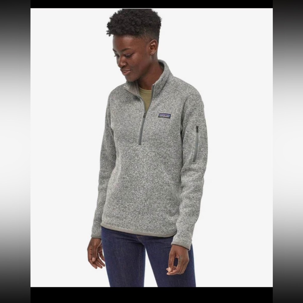 Patagonia grey better sweater 1/4” zip size xs